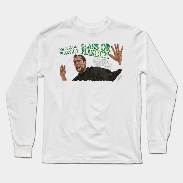 The Rock: Glass or Plastic Long Sleeve T-Shirt by 51Deesigns